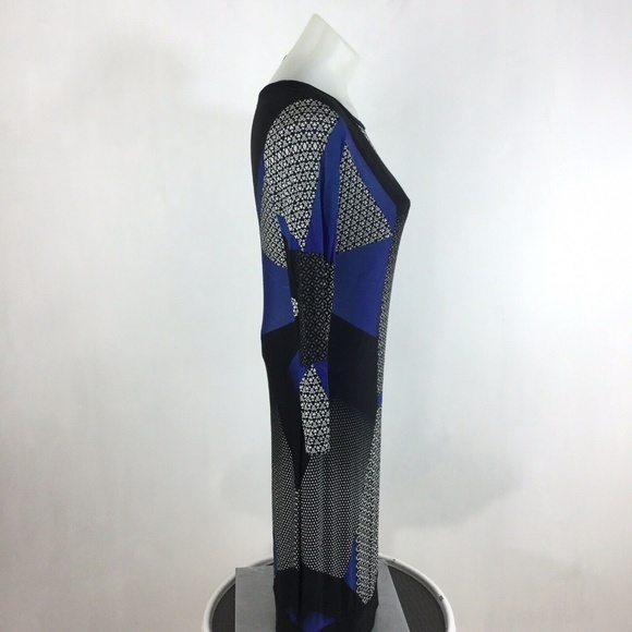 Bcbgmaxazria Dawson LongSleeve Graphic Shift Dress - Picture 5 of 7